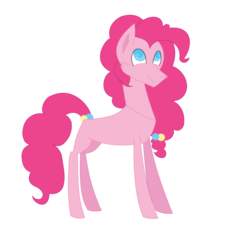 Size: 1024x979 | Tagged: safe, artist:moonlightnote, pinkie pie, earth pony, pony, g4, female, simple background, solo, transparent background