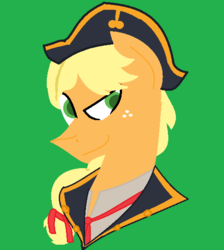 Size: 503x562 | Tagged: safe, artist:moonlightnote, applejack, earth pony, pony, the count of monte rainbow, g4, bust, danglajacks, danglars, female, portrait, solo, the count of monte cristo
