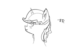 Size: 2048x1536 | Tagged: safe, artist:rubydeluxe, derpibooru exclusive, oc, oc only, alicorn, pony, alicorn oc, black and white, blushing, digital art, ear fluff, grayscale, horn, looking at you, male, monochrome, neck fluff, sketch, smiling, solo