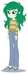 Size: 1890x5000 | Tagged: safe, artist:lifes-remedy, wallflower blush, equestria girls, equestria girls series, forgotten friendship, g4, clothes, female, freckles, high res, pants, shoes, simple background, solo, sweater, transparent background, vector
