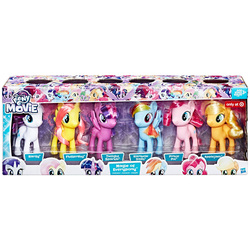 Size: 1000x1000 | Tagged: safe, applejack, fluttershy, pinkie pie, queen novo, rainbow dash, rarity, spike, tempest shadow, twilight sparkle, alicorn, earth pony, pegasus, pony, unicorn, g4, my little pony: the movie, brushable, female, group, irl, magic of everypony collection, mane six, mare, photo, toy, twilight sparkle (alicorn)