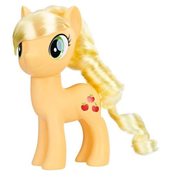 Size: 719x719 | Tagged: safe, applejack, earth pony, pony, g4, brushable, female, irl, magic of everypony collection, mare, photo, solo, toy