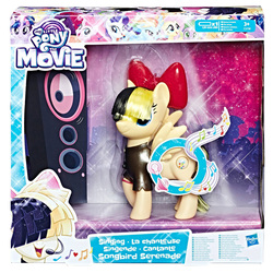 Size: 1000x1000 | Tagged: safe, songbird serenade, pony, g4, my little pony: the movie, bow, brushable, clothes, female, headworn microphone, irl, mare, photo, shirt, solo, toy