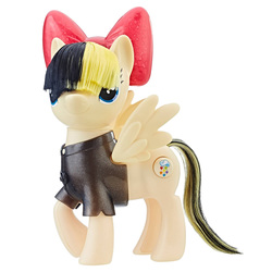 Size: 1000x1000 | Tagged: safe, songbird serenade, pony, g4, my little pony: the movie, bow, brushable, clothes, female, irl, mare, photo, shirt, solo, toy