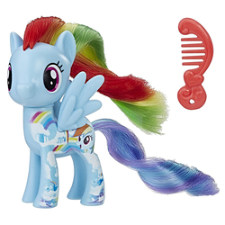 Size: 1000x1000 | Tagged: safe, rainbow dash, pegasus, pony, g4, brushable, comb, female, irl, mare, photo, solo, toy