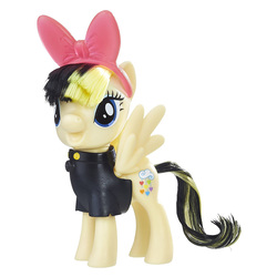 Size: 1000x1000 | Tagged: safe, songbird serenade, pegasus, pony, g4, my little pony: the movie, bow, brushable, clothes, female, irl, mare, photo, shirt, solo, toy
