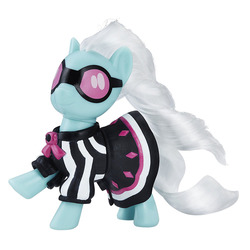 Size: 1000x1000 | Tagged: safe, photo finish, earth pony, pony, g4, brushable, clothes, dress, female, goggles, irl, mare, photo, solo, toy