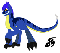 Size: 2476x2185 | Tagged: safe, artist:itorchedu, dracony, hybrid, kaiju pony, pony, claws, fangs, godzilla (series), gorosaurus, high res, ponified