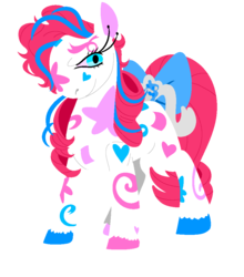 Size: 890x1011 | Tagged: safe, artist:goatpaste, birthday pony, pony, g1, female, simple background, solo, transparent background