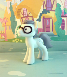 Size: 731x850 | Tagged: safe, artist:krowzivitch, silver shill, earth pony, pony, g4, craft, figurine, glasses, irl, male, photo, sculpture, solo, stallion, traditional art