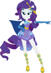 Size: 1411x2000 | Tagged: safe, artist:whalepornoz, rarity, human, equestria girls, equestria girls series, forgotten friendship, g4, belt, cape, clothes, cute, eyeshadow, female, flirting, gloves, grin, hand on hip, high heels, jewelry, lidded eyes, long gloves, makeup, ponied up, pose, shoes, simple background, skirt, sleeveless, smiling, solo, super ponied up, tiara, transparent background, vector