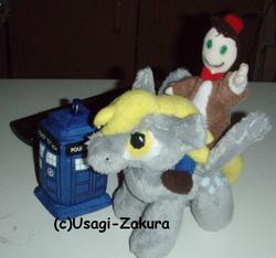 Size: 1781x1666 | Tagged: safe, artist:usagi-zakura, derpy hooves, g4, eleventh doctor, female, irl, photo, plushie