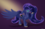 Size: 4500x3000 | Tagged: safe, artist:coldtrail, princess luna, alicorn, pony, g4, female, mare, solo, waking up