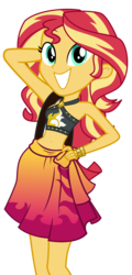 Size: 2062x4300 | Tagged: safe, artist:keronianniroro, sunset shimmer, equestria girls, equestria girls series, forgotten friendship, absurd resolution, belly button, bikini, clothes, female, looking at you, simple background, smiling, solo, stomach, sunset selfie, swimsuit, transparent background, vector