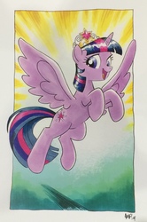 Size: 2101x3162 | Tagged: safe, artist:tony fleecs, twilight sparkle, alicorn, pony, g4, female, high res, solo, twilight sparkle (alicorn)