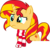 Size: 8301x7944 | Tagged: artist needed, source needed, safe, sunset shimmer, pony, unicorn, g4, absurd resolution, chicago bulls, clothes, female, mare, scarf, simple background, solo, transparent background, vector