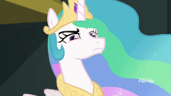 Size: 1000x562 | Tagged: safe, screencap, princess celestia, alicorn, pony, equestria girls, equestria girls specials, g4, my little pony equestria girls: better together, my little pony equestria girls: forgotten friendship, animated, cracking up, crown, cute, cutelestia, ethereal mane, eyes closed, faic, female, flowing mane, gif, giggling, glare, jewelry, laughing, laughingmares.jpg, looking at someone, mare, mischievous, multicolored mane, narrowed eyes, open mouth, open smile, peytral, playful, purple eyes, raised eyebrow, regalia, royalty, sillestia, silly, smiling, solo, sparkles