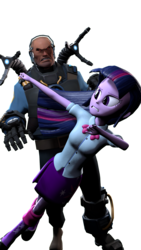 Size: 1080x1920 | Tagged: safe, artist:sharpe-fan, twilight sparkle, robot, equestria girls, g4, 3d, crossover, cutie mark on clothes, engineer, engineer (tf2), simple background, source filmmaker, team fortress 2, transparent background