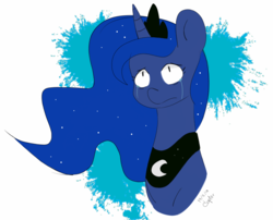 Size: 1985x1600 | Tagged: safe, artist:c0pter, princess luna, alicorn, pony, g4, crying, solo