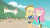 Size: 540x306 | Tagged: safe, screencap, applejack, fluttershy, rarity, equestria girls, equestria girls specials, g4, my little pony equestria girls: better together, my little pony equestria girls: forgotten friendship, animated, blowing a kiss, clothes, drone, female, selfie drone, swimsuit