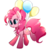 Size: 1000x1000 | Tagged: dead source, safe, artist:heddopen, pinkie pie, earth pony, pony, g4, :p, balloon, blushing, chest fluff, cute, diapinkes, ear fluff, female, floating, mare, silly, simple background, solo, then watch her balloons lift her up to the sky, tongue out, underhoof, white background