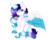 Size: 5000x4000 | Tagged: safe, artist:doux-ameri, oc, oc only, oc:miuky, alicorn, pony, absurd resolution, chest fluff, colored wings, female, magic, mare, milkshake, multicolored wings, simple background, sitting, solo, transparent background