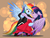 Size: 1600x1200 | Tagged: safe, artist:phoenixperegrine, rainbow dash, twilight sparkle, alicorn, pegasus, pony, g4, 1 hour art challenge, bipedal, blushing, clothes, colored pupils, dress, female, floppy ears, lesbian, looking at each other, mare, red dress, red eyes, ship:twidash, shipping, smiling, tango, twilight sparkle (alicorn)
