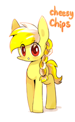 Size: 800x1300 | Tagged: safe, artist:joycall6, oc, oc only, oc:cheesy chips, pony, simple background, solo