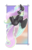 Size: 800x1231 | Tagged: safe, artist:lilrandum, oc, oc only, oc:black butterfly, pegasus, pony, art trade, cutie mark, detailed, detailed background, detailed eyes, detailed hair, female, full body, gray coat, happy, long hair, long mane, mare, open mouth, pastel colors, shading, simple background, sky, solo, sunset, transparent background, white outline