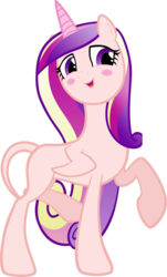 Size: 3468x5737 | Tagged: safe, artist:ekkitathefilly, edit, editor:slayerbvc, princess cadance, alicorn, pony, g4, absurd resolution, bald, blushing, female, furless, furless edit, mare, misleading thumbnail, missing accessory, nude edit, nudity, plucked, raised hoof, shaved, shaved tail, simple background, solo, transparent background