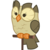 Size: 256x256 | Tagged: safe, artist:joey, derpibooru exclusive, owlowiscious, bird, owl, derpibooru, derpibooru community collaboration, g4, .svg available, derpibooru badge, helpful owl, male, meta, perch, show accurate, simple background, solo, svg, transparent background, vector