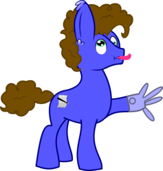 Size: 1218x1284 | Tagged: safe, artist:starry mind, oc, oc only, oc:silly scribe, earth pony, pony, :p, derp, ear fluff, earth pony oc, impossibly large ears, rubber gloves, silly, silly pony, simple background, solo, tongue out, transparent background