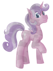 Size: 601x800 | Tagged: safe, artist:timid tracks, oc, oc only, oc:quartz horn, crystal pony, pony, unicorn, raised hoof, simple background, solo, transparent background