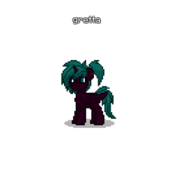 Size: 400x400 | Tagged: safe, oc, oc only, oc:gretta curie, pony, pony town, simple background, solo, transparent background