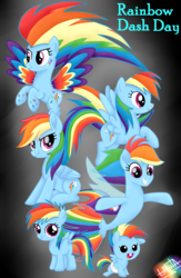 Size: 1240x1900 | Tagged: safe, artist:liniitadash23, rainbow dash, pegasus, pony, seapony (g4), g4, 2018, baby, baby dash, baby pony, cute, dashabetes, dashstorm, female, filly, mare, movie accurate, multeity, multicolored hair, rainbow dash day, rainbow power, seaponified, seapony rainbow dash, show accurate, signature, smiling, species swap