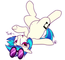 Size: 1400x1300 | Tagged: safe, artist:notenoughapples, dj pon-3, vinyl scratch, pony, unicorn, g4, belly button, colored pupils, cute, female, mare, simple background, solo, transparent background, vinylbetes