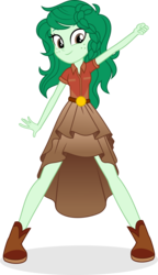 Size: 2939x5091 | Tagged: safe, artist:punzil504, wallflower blush, equestria girls, equestria girls specials, g4, my little pony equestria girls: better together, my little pony equestria girls: forgotten friendship, belt, boots, clothes, clothes swap, female, freckles, shirt, shoes, simple background, skirt, solo, transparent background, vector