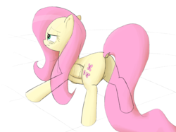 Size: 2732x2048 | Tagged: safe, artist:lemonspark, fluttershy, pegasus, pony, g4, butt, dock, female, flutterbutt, high res, mare, plot, solo