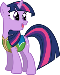 Size: 4801x5950 | Tagged: safe, artist:rainbowrage12, twilight sparkle, pony, unicorn, g4, .svg available, absurd resolution, female, mare, open mouth, simple background, solo, transparent background, unicorn twilight, vector, winter wrap up vest