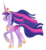 Size: 1024x1114 | Tagged: safe, artist:farg2003, twilight sparkle, alicorn, pony, g4, big crown thingy, colored horn, colored wings, ethereal mane, female, hilarious in hindsight, horn, jewelry, older, older twilight, peytral, regalia, simple background, solo, starry mane, transparent background, twilight sparkle (alicorn), ultimate twilight