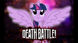 Size: 1768x992 | Tagged: safe, twilight sparkle, alicorn, pony, g4, death battle, death battle!: raven vs twilight sparkle, exploitable meme, meme, smiling, spread wings, twilight sparkle (alicorn), wings