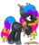 Size: 3792x4424 | Tagged: safe, artist:1ittlebird, oc, oc only, lava lamp pony, original species, pony, absurd resolution, female, simple background, solo, transparent background, wings