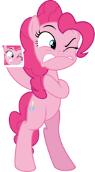 Size: 4981x9027 | Tagged: safe, artist:jhayarr23, screencap, pinkie pie, pony, equestria girls, equestria girls series, forgotten friendship, g4, absurd resolution, belly, bipedal, equestria girls ponified, faic, female, grimace, human pony pinkie pie, photo, ponified, popeye, silly face, simple background, solo, transparent background, vector