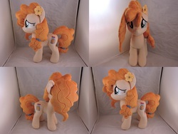 Size: 1597x1199 | Tagged: safe, artist:little-broy-peep, pear butter, earth pony, pony, g4, irl, photo, plushie, solo