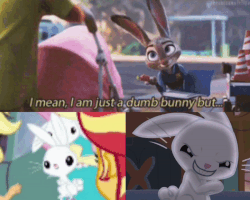 Size: 800x640 | Tagged: safe, edit, edited screencap, screencap, angel bunny, applejack, fluttershy, sunset shimmer, fox, equestria girls, equestria girls series, forgotten friendship, g4, scare master, animated, animation error, cropped, great moments in animation, judy hopps, nick wilde, pure unfiltered evil, this will end in snu snu and/or death, zootopia