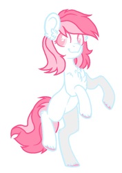 Size: 661x931 | Tagged: safe, artist:deerloud, oc, oc only, earth pony, pony, female, mare, rearing, simple background, solo, white background