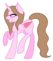 Size: 1024x1173 | Tagged: safe, artist:cindystarlight, oc, oc only, oc:cindy, alicorn, pony, base used, female, glasses, happy, mare, simple background, solo, transparent background