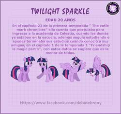 Size: 1878x1767 | Tagged: safe, twilight sparkle, alicorn, pony, g4, age, facebook, spanish, translated in the comments, twilight sparkle (alicorn)