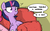 Size: 1000x610 | Tagged: safe, artist:shoutingisfun, edit, pinkie pie, twilight sparkle, alicorn, earth pony, pony, comic:the little match filly, g4, anon's couch, book, book sense, bookhorse, comic, couch, cropped, dialogue, duo, esp, female, mare, reaction image, solo focus, speech bubble, that pony sure does love books, twilight sense, twilight sparkle (alicorn)