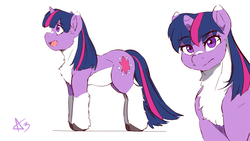 Size: 3840x2160 | Tagged: safe, artist:gallactic-cleaner, twilight sparkle, g4, coat markings, concept art, female, fluffy, high res, solo